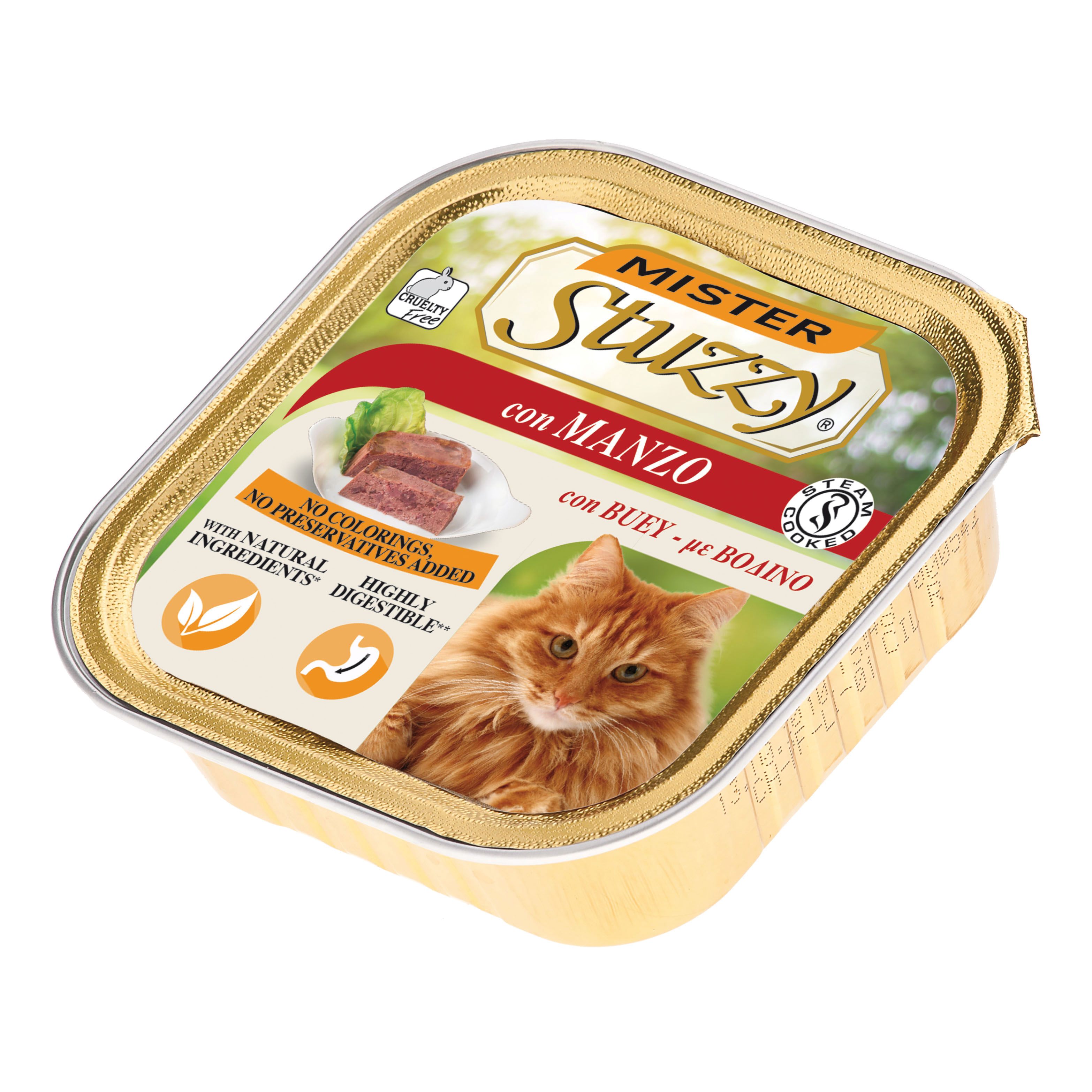 Mr stuzzy cat manzo 100 g