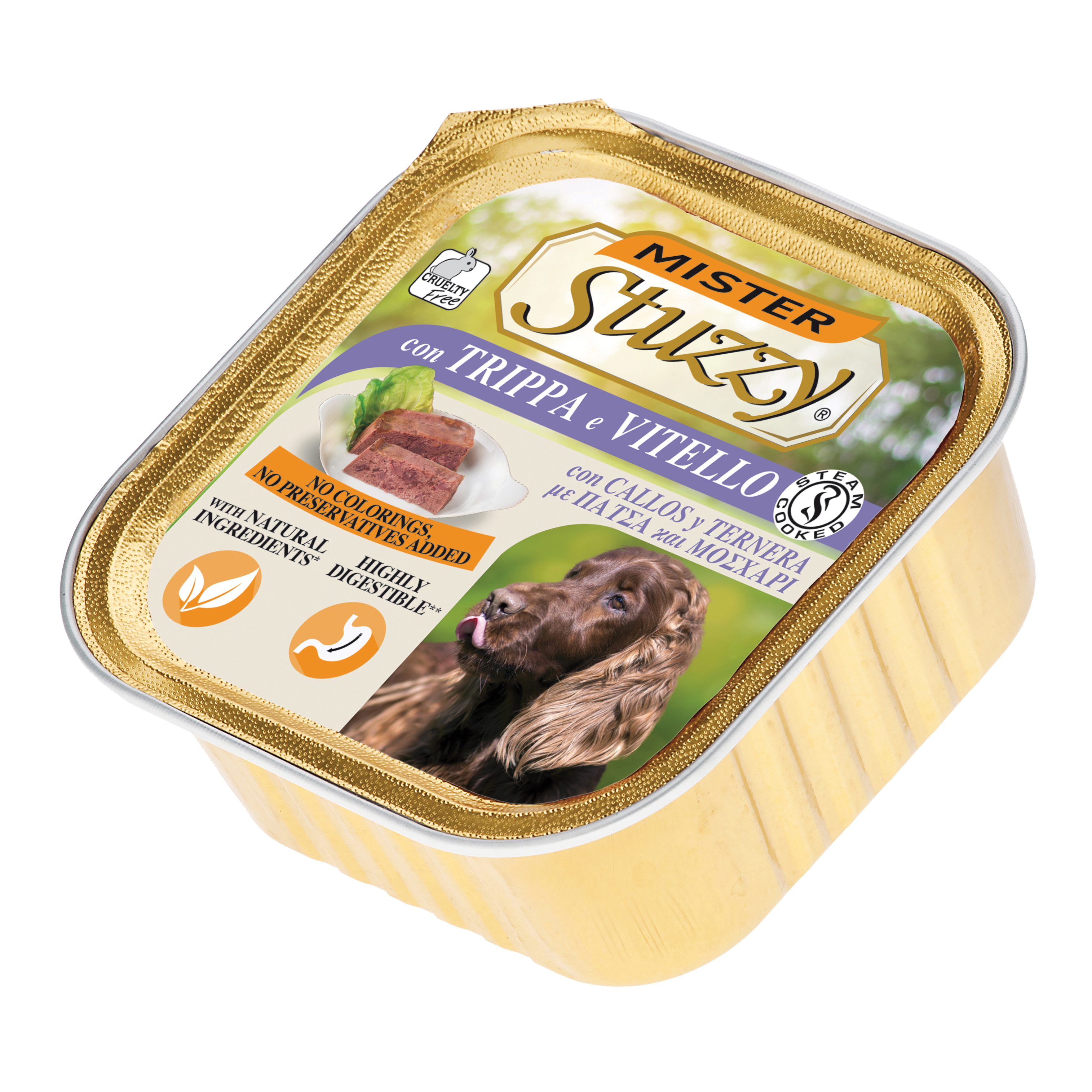 Stuzzy Cane Pate' Vaschetta Adulto Trippa & Vitello 300 Gr