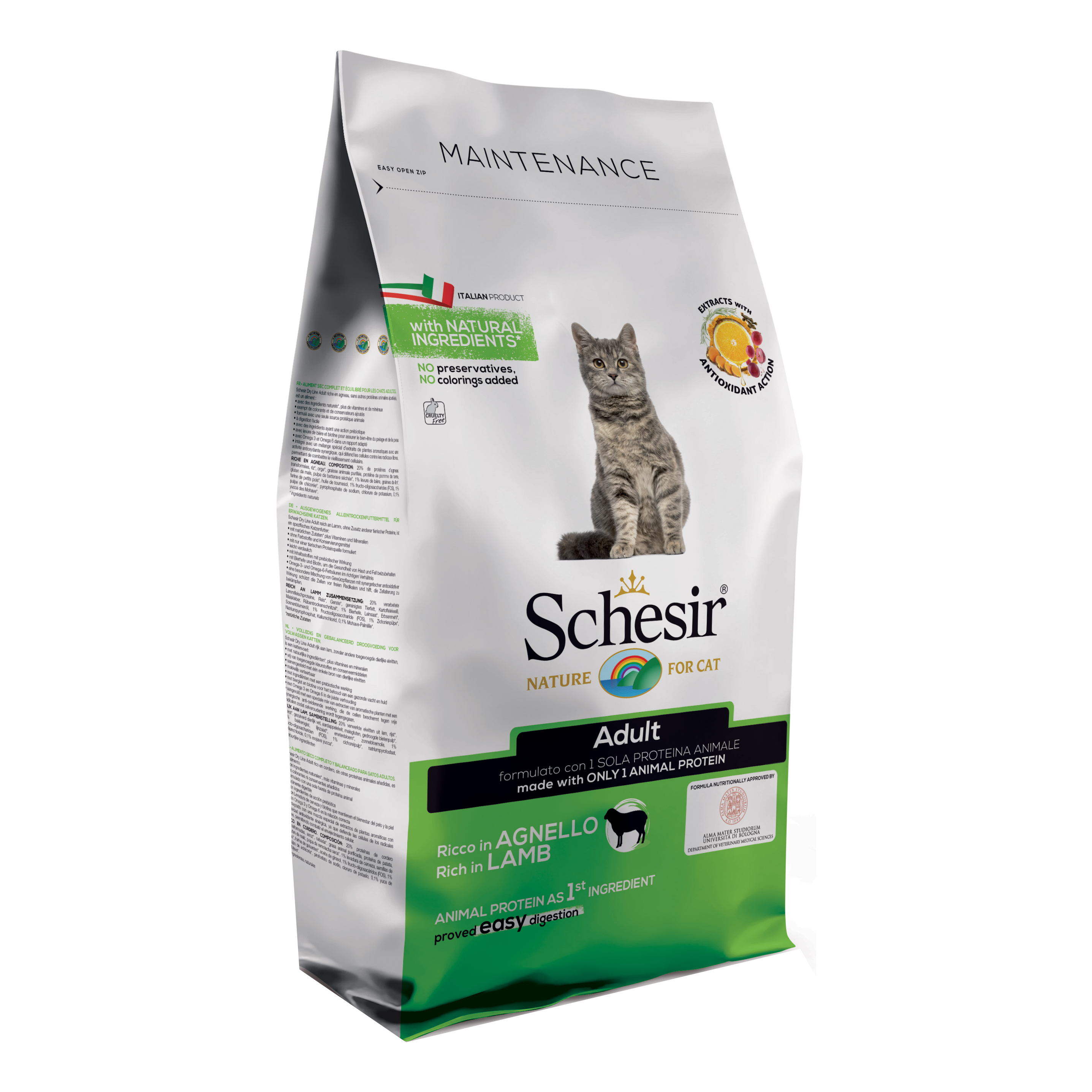 Schesir Gatto Maintenance Adulto Agnello 1,5 Kg