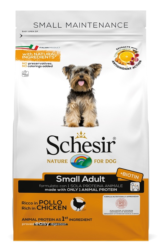 Schesir Cane Maintenance Adulto Small Pollo 800 Gr