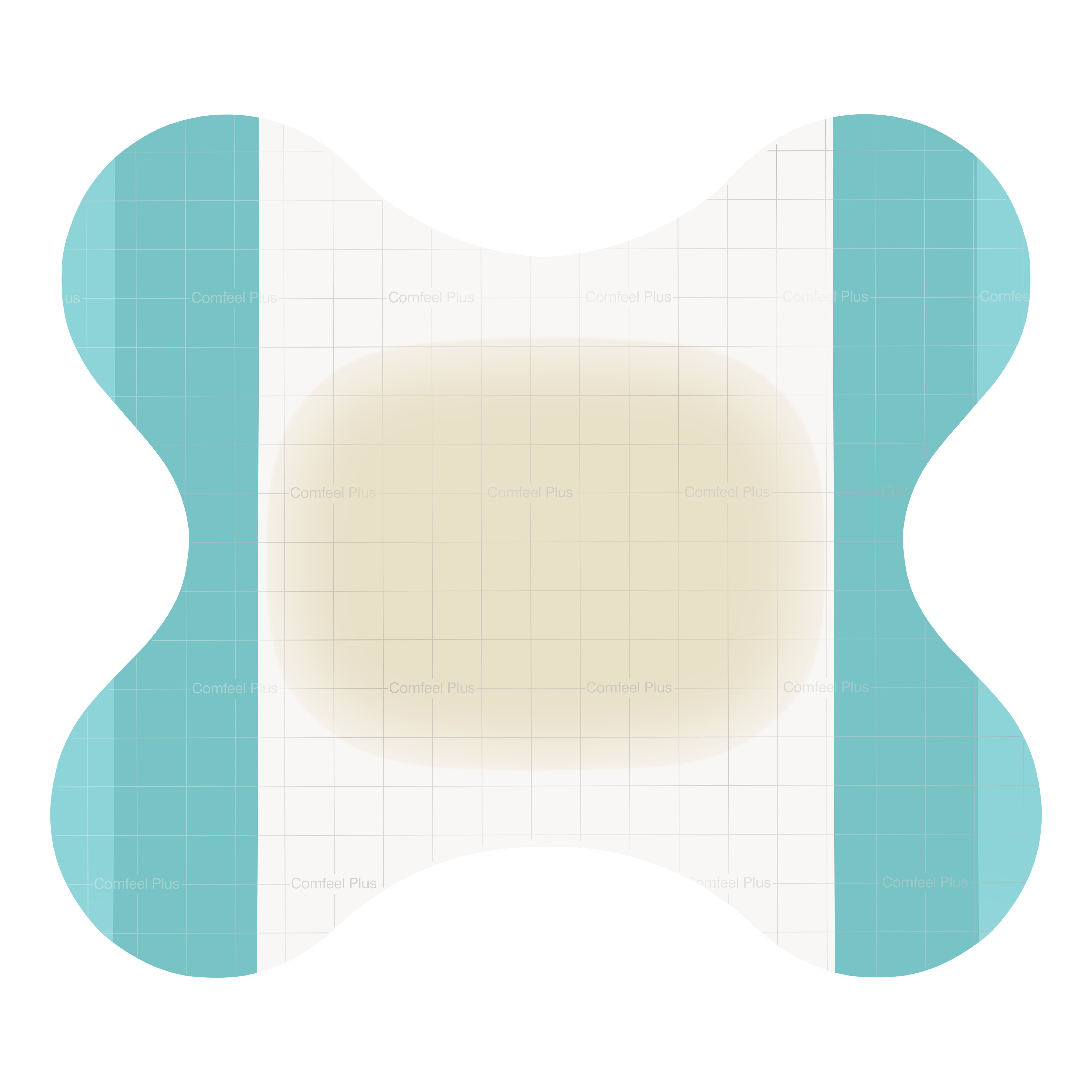 Medicazione speciale attiva con idrocolloide sagomato comfeel plus contour 9x11 cm 5 pezzi