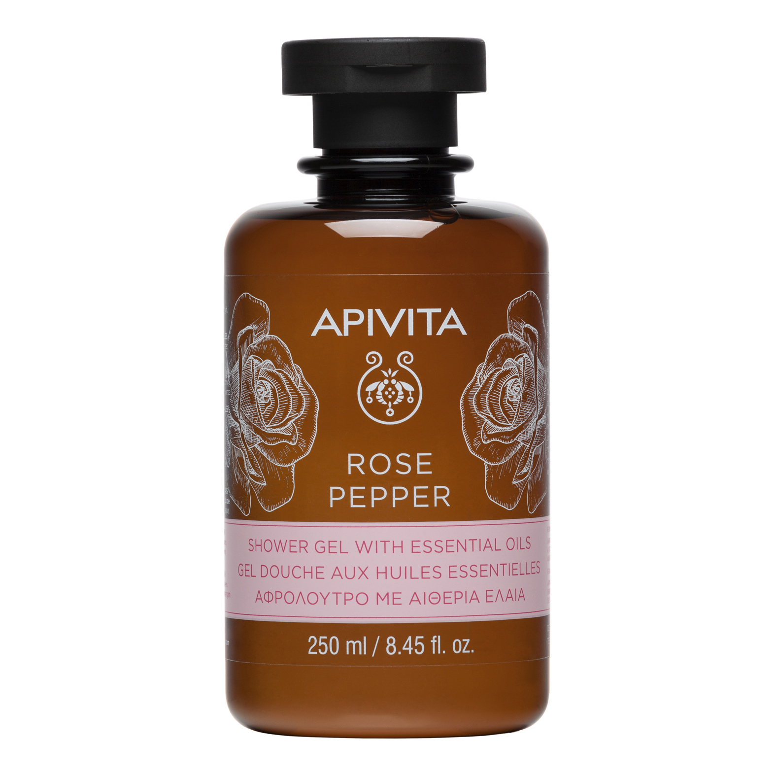 Apivita rose pepper shower gel 300 ml