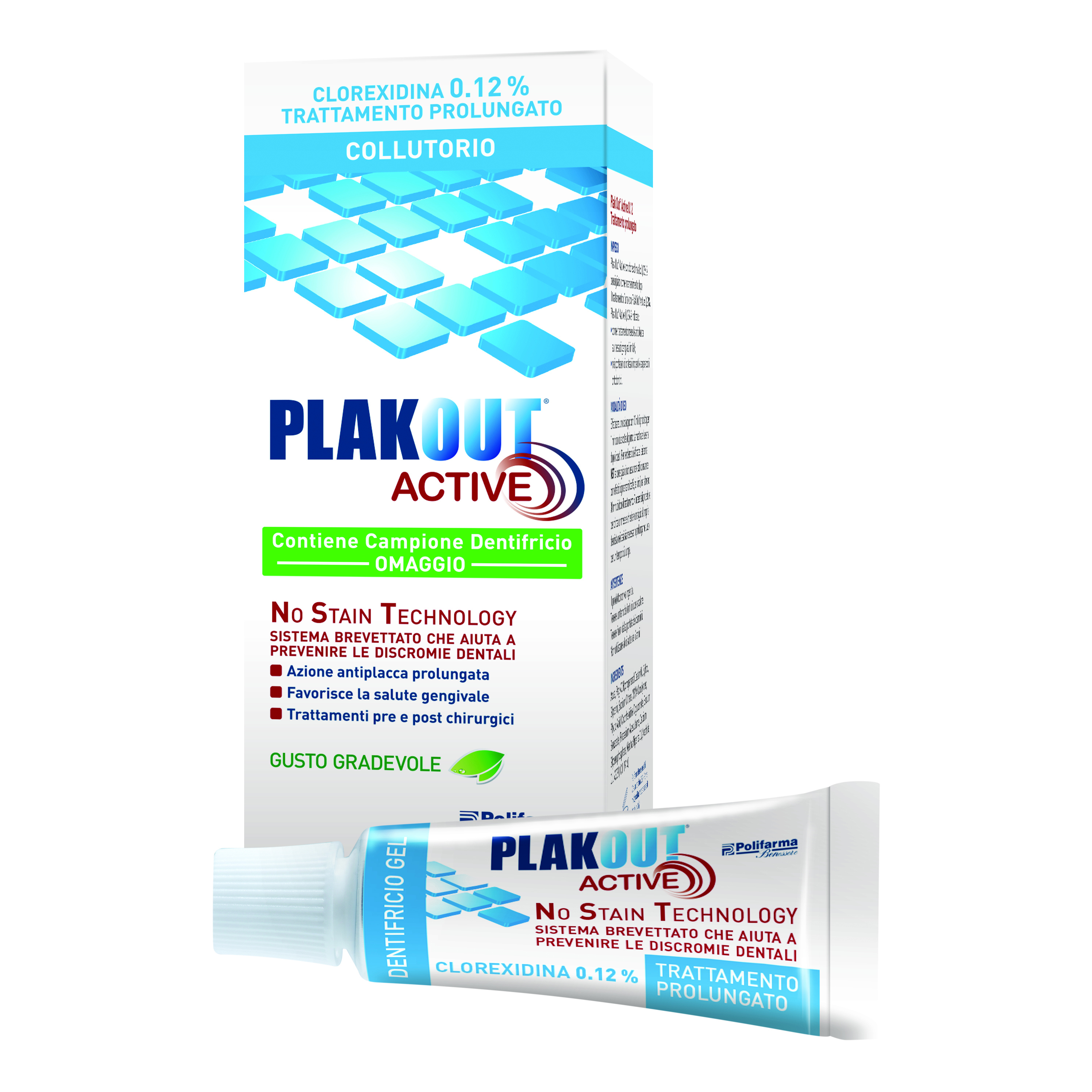 Emoform plakout active 0,12 + dentifricio campione