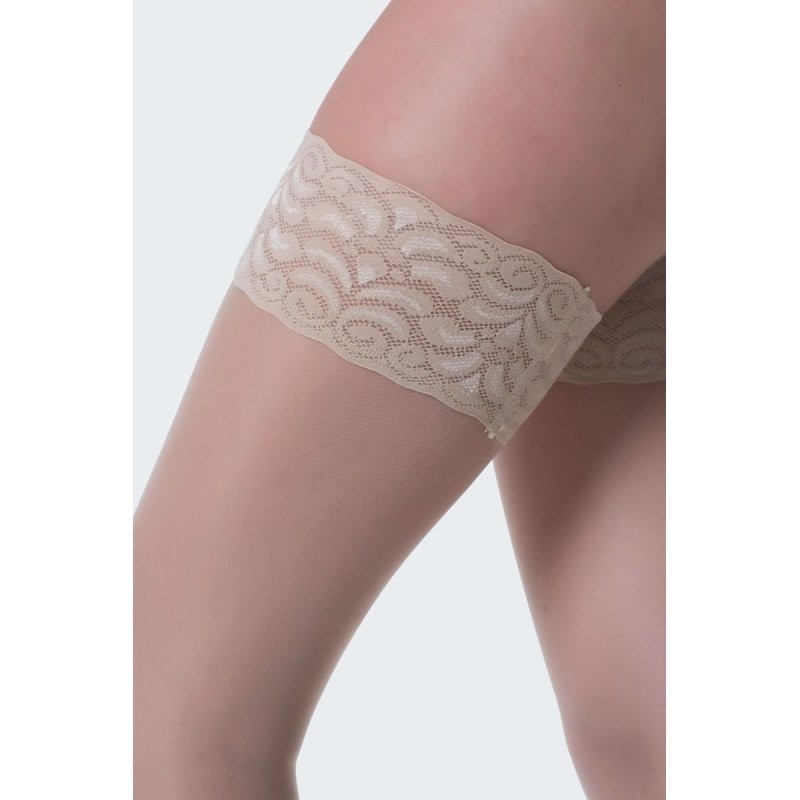 Calza autoreggente preventiva sheer &amp; soft 1404sfa 18mmhg sabbia 5