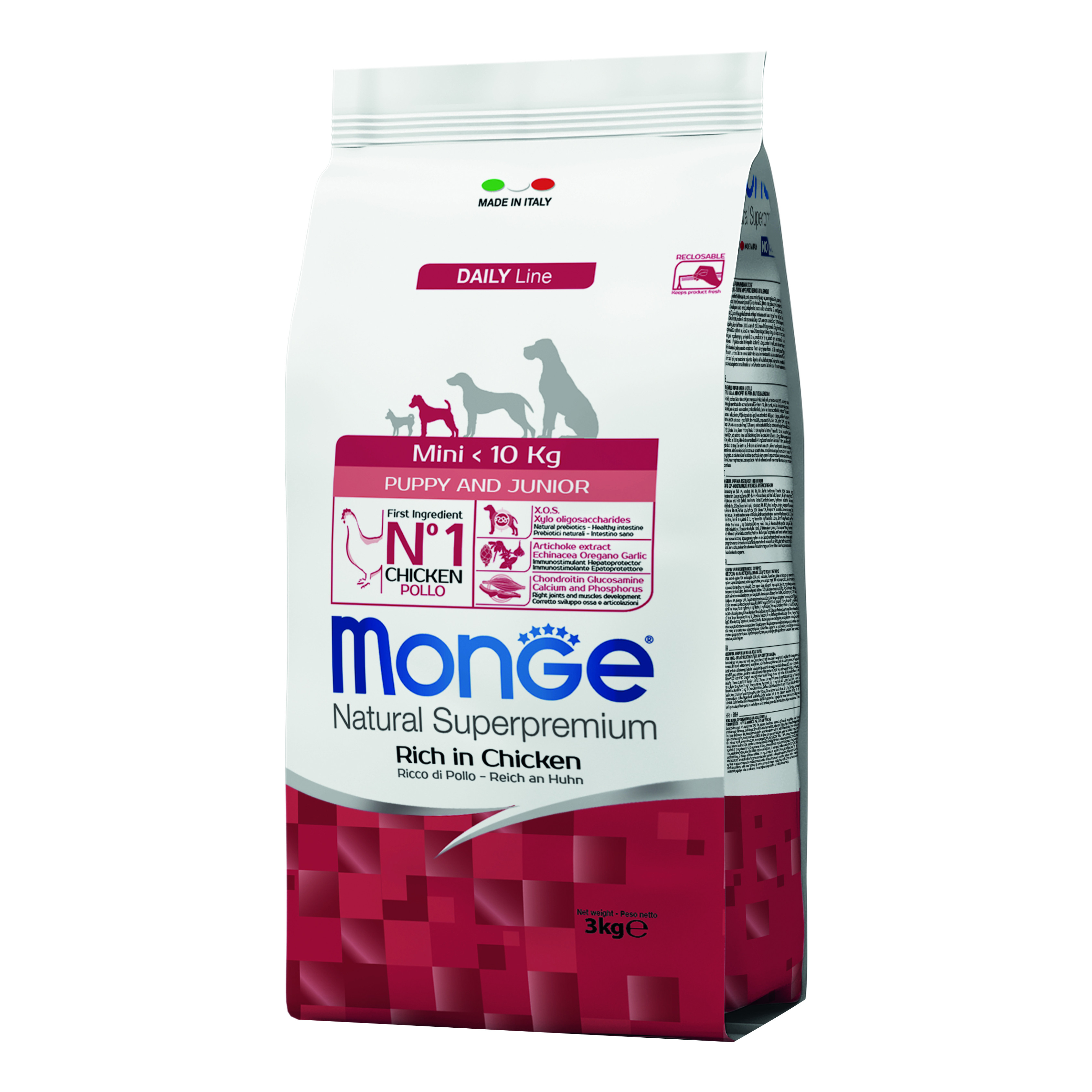 Monge Dog Puppy Mini 3 Kg.