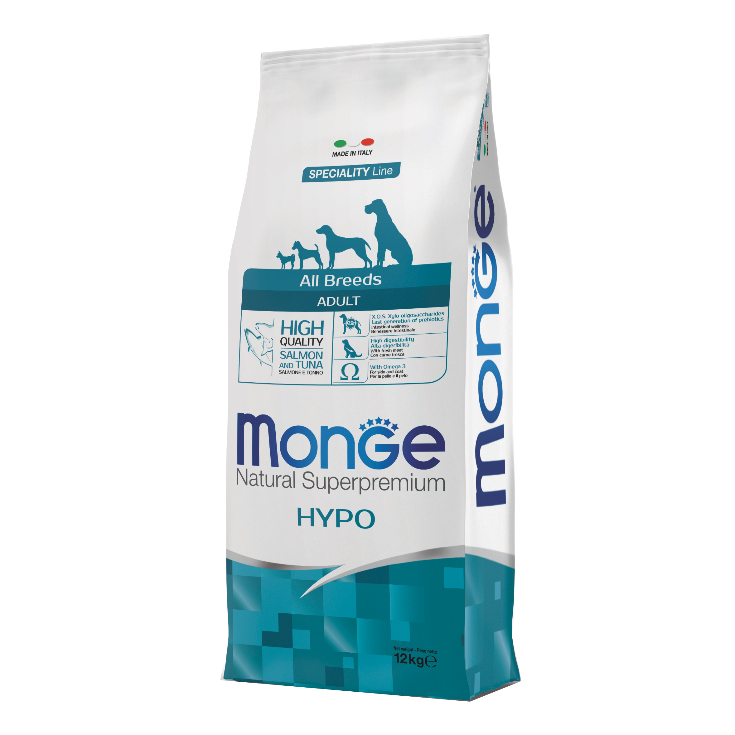 Monge Cane Natural Superpremium Hypoallergenic Adulto All Breeds Sa...