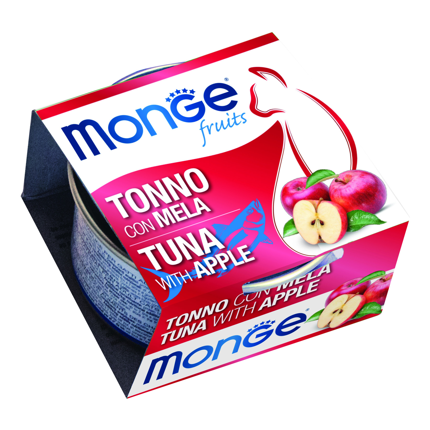 Monge Gatto Fruits Lattina Adulto Tonno &amp; Mela 80 Gr