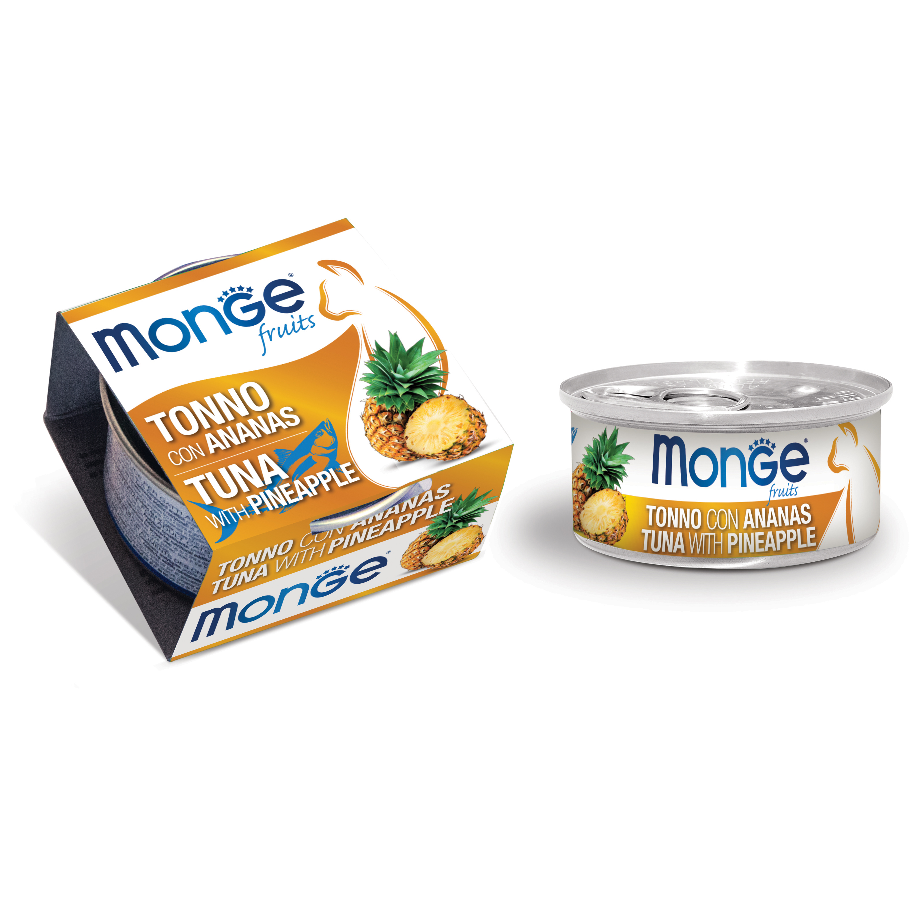 Monge Gatto Fruits Lattina Adulto Tonno &amp; Ananas 80 Gr
