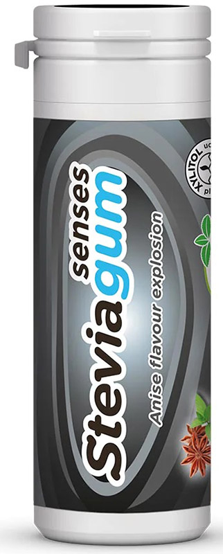 Lemon pharma stevia gum black s