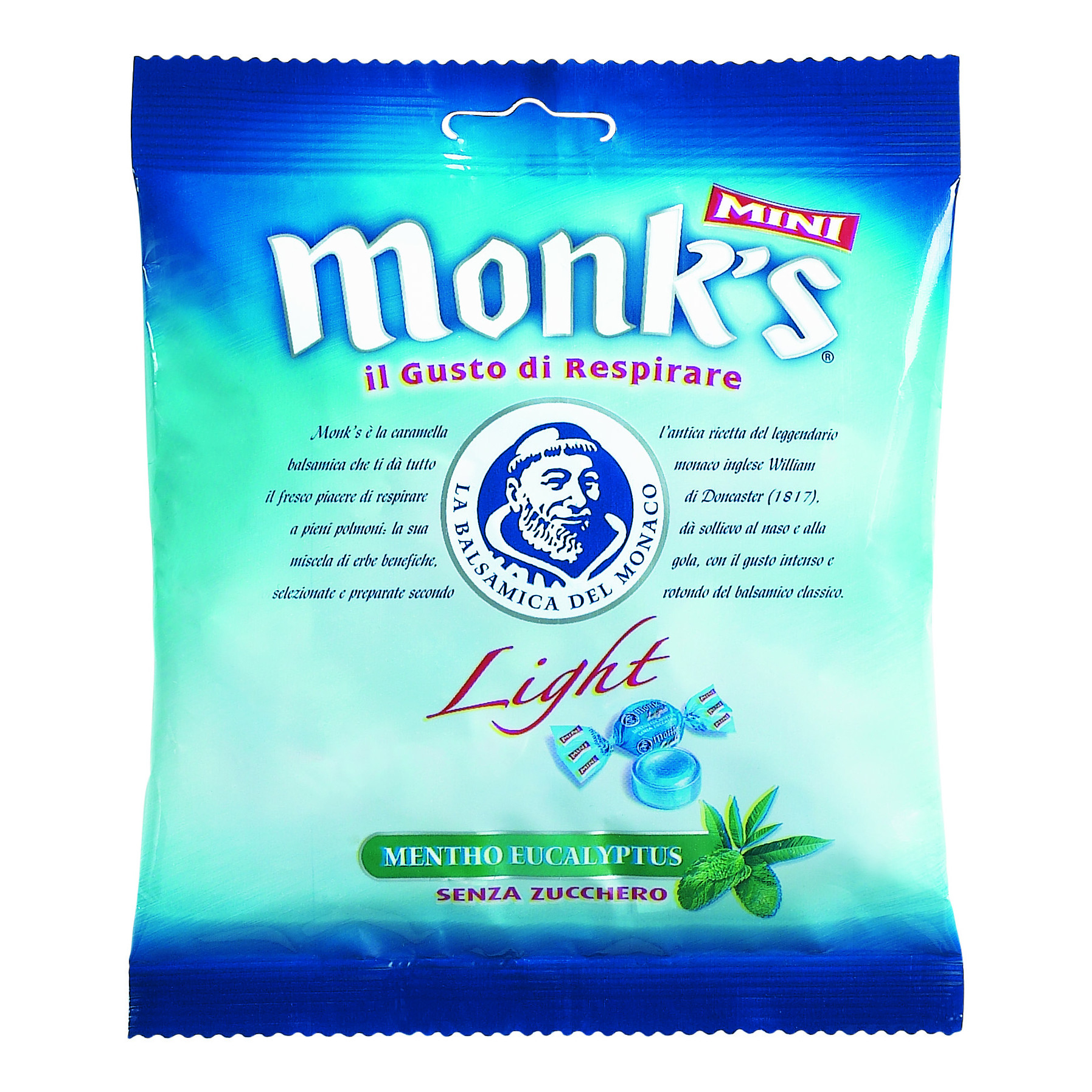 Monks mini light senza zucchero 70 g