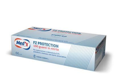 Meds guanti protection z nitrile senza polvere dpi m