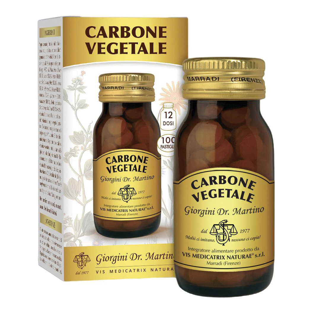 Carbone vegetale 100 pastiglie