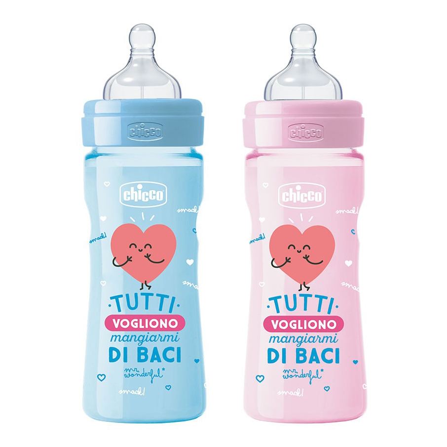 Chicco Biberon Benessere Mr Wonderful Silicone 250 Ml