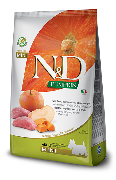 Farmina Cane N&amp;D Pumpkin Adulto Mini Cinghiale, Zucca &amp; Mela 2,5 Kg