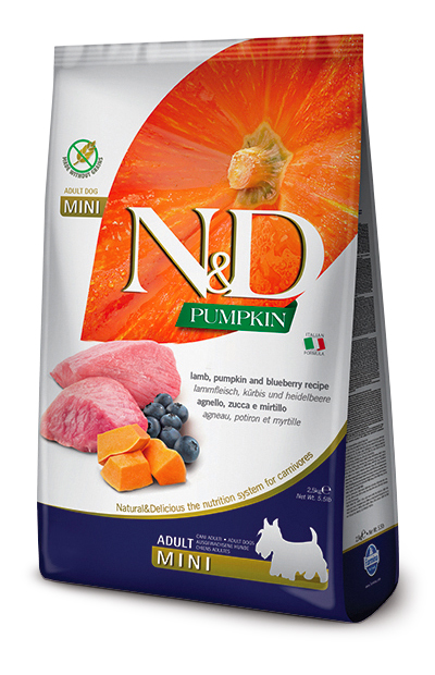Farmina Cane N&amp;D Pumpkin Adulto Mini Agnello, Zucca &amp; Mirtillo 800 Gr