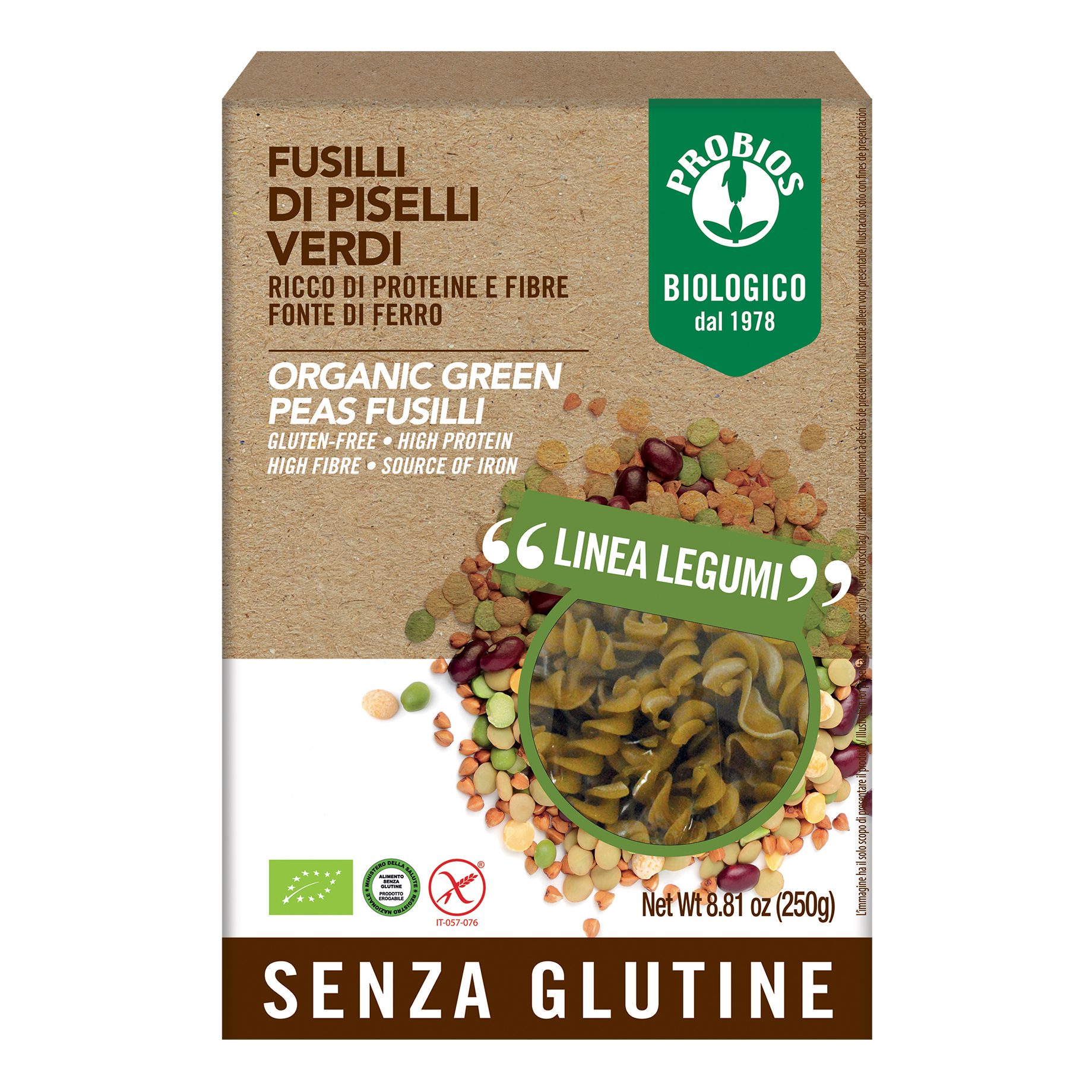 Probios 100%fusilli pis.verdi