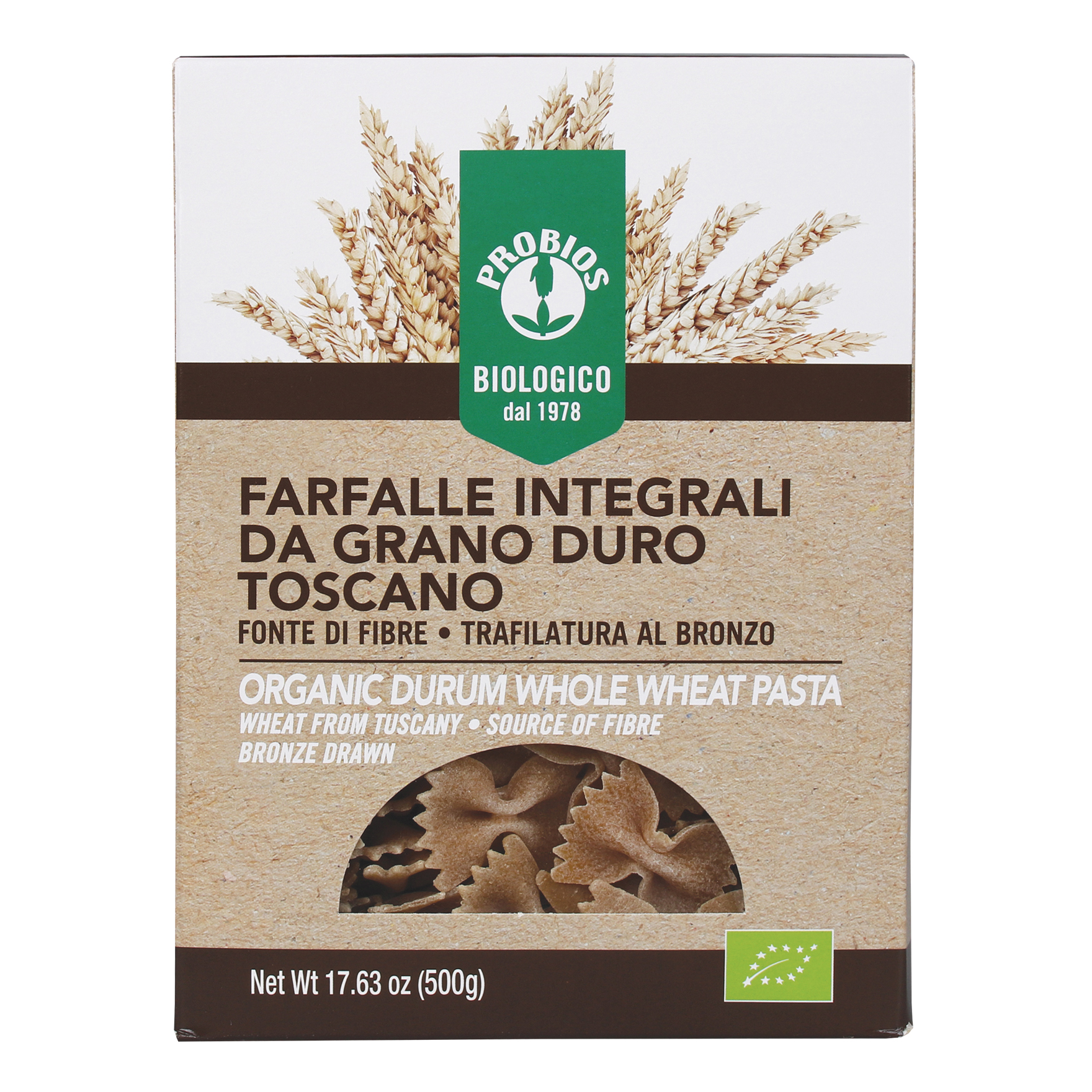 Probios Farfalle Frumento Integrale 500g