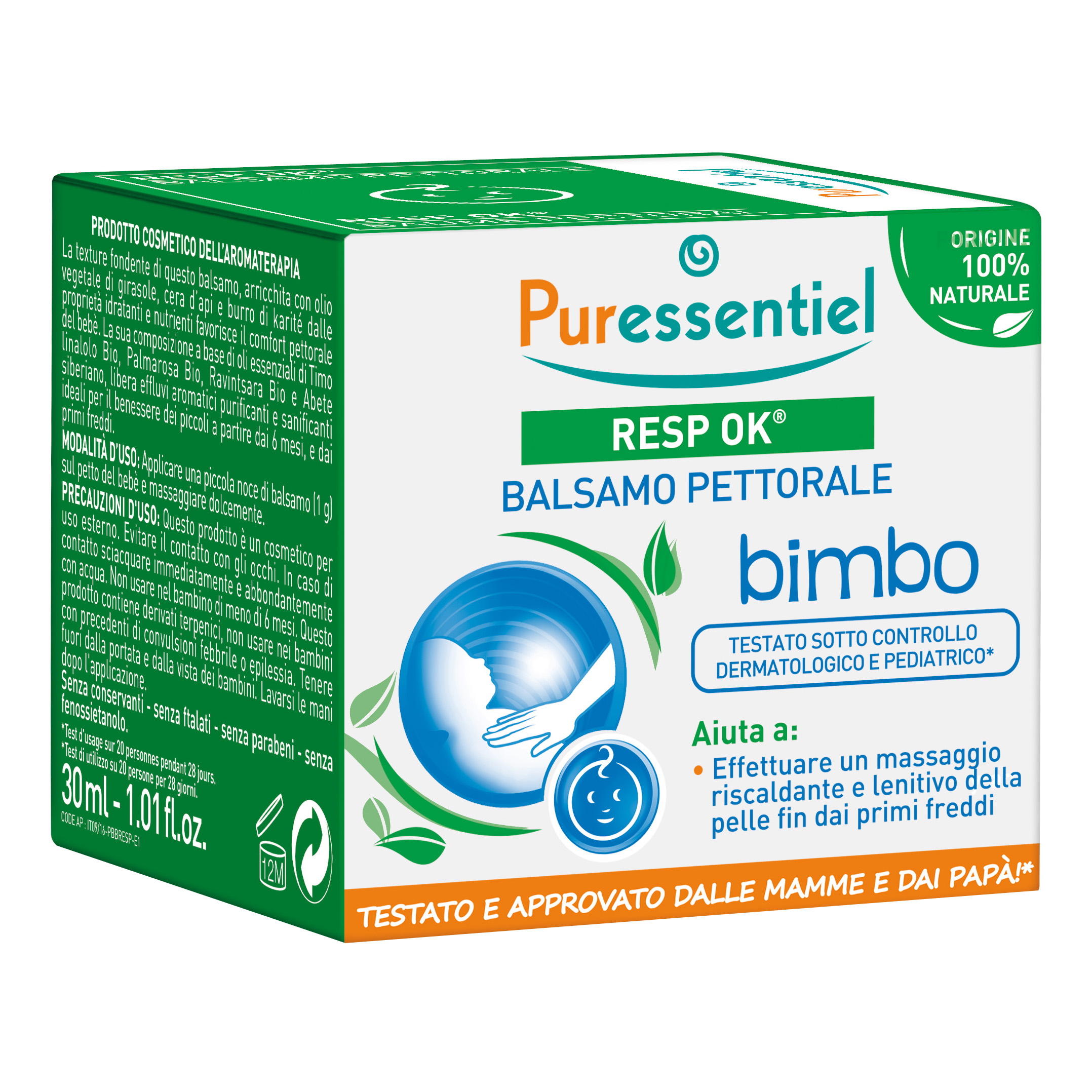 Resp'ok balsamo da massaggio bimbo 30 ml