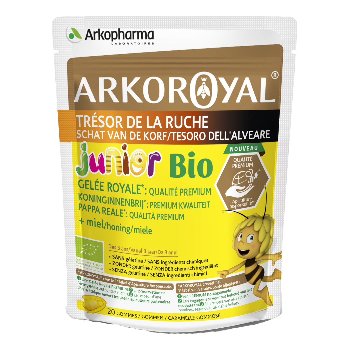 Arkoroyal caramelle gommose cuor di miele 60 pezzi