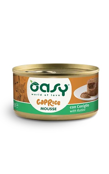 Oasy Gatto Caprice Mousse Adulto Coniglio 85 Gr