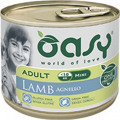 Oasy Cane Oap Adulto Small&Mini Agnello 200 Gr
