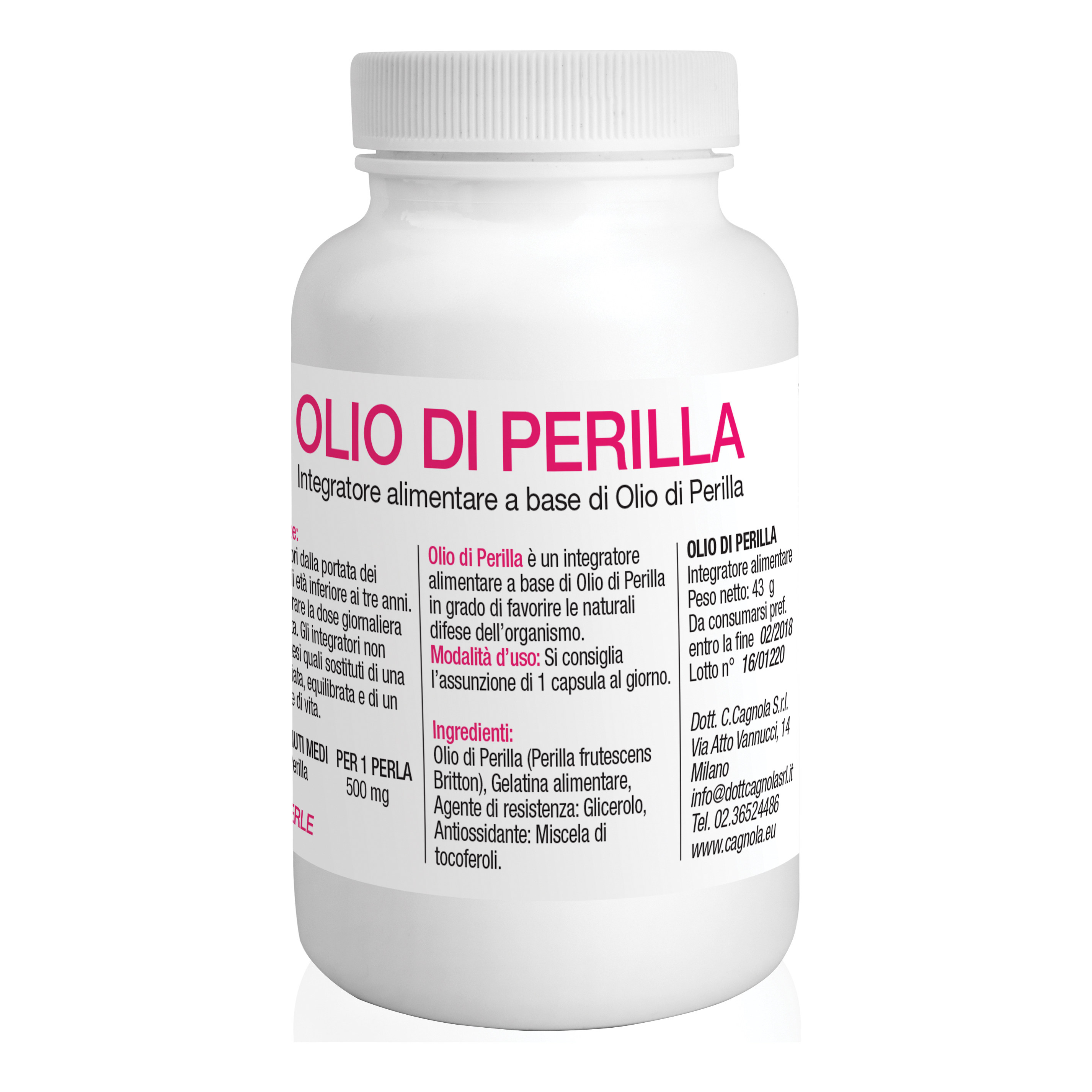 Olio di perilla 60prl 500mg cagn