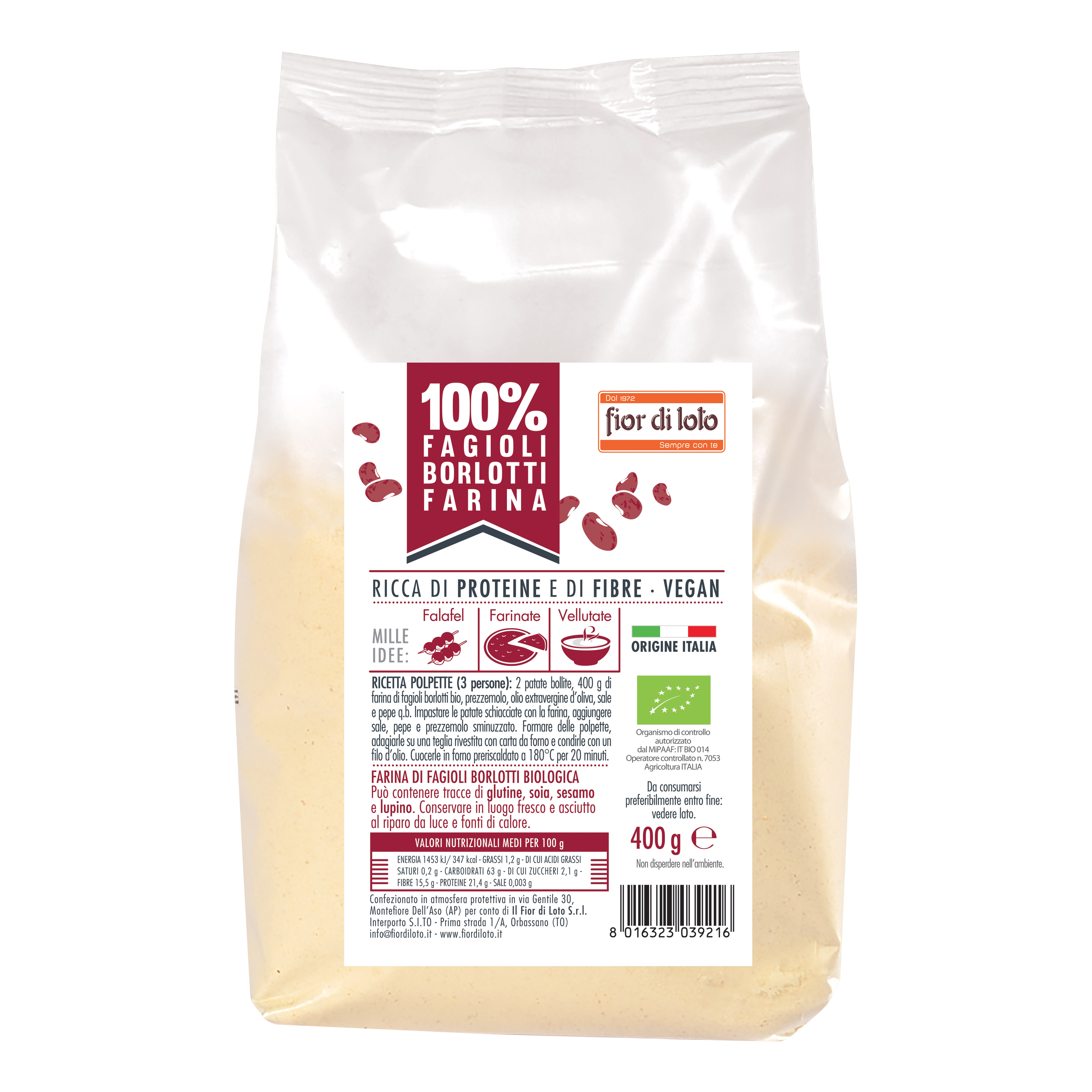 Fdl farina fagioli borlotti