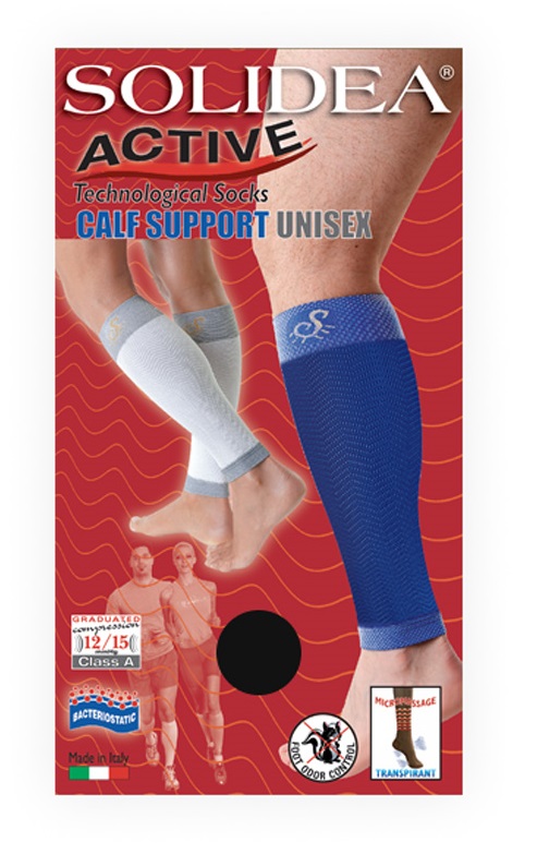 Calf support gambale nero m