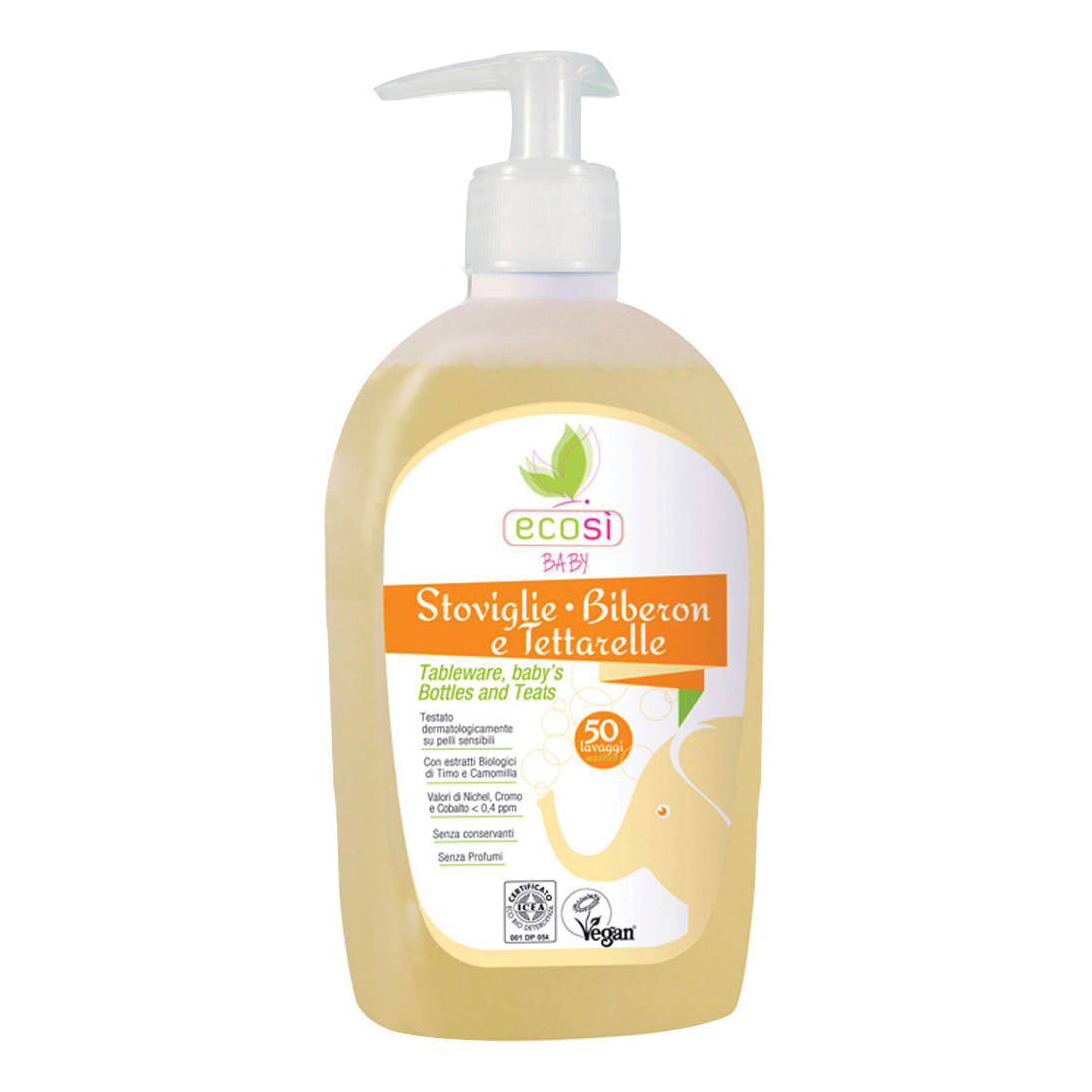 Ecosi' stoviglie biberon e tettarelle con dispenser