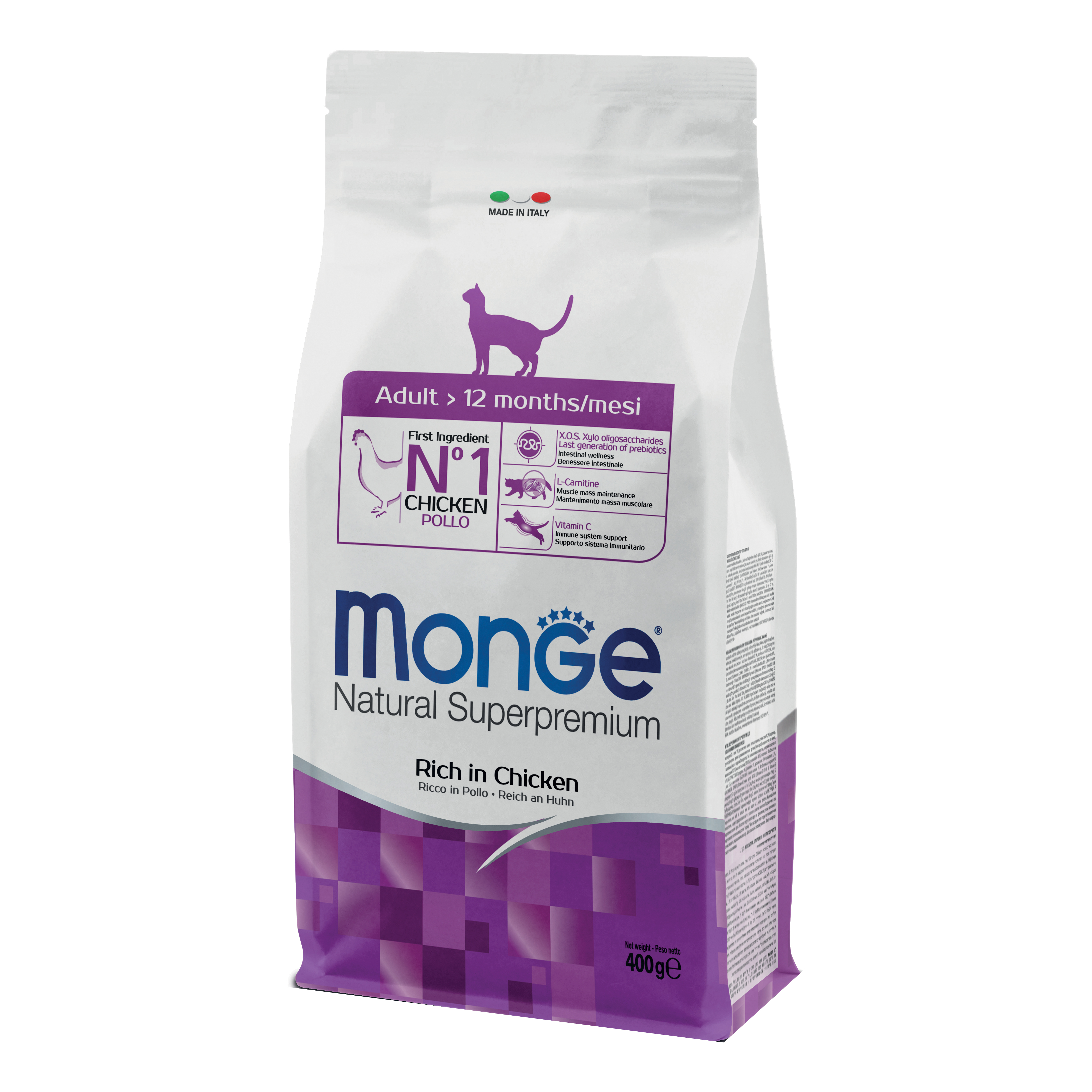 Monge Gatto Natural Superpremium Adulto Pollo 400 Gr