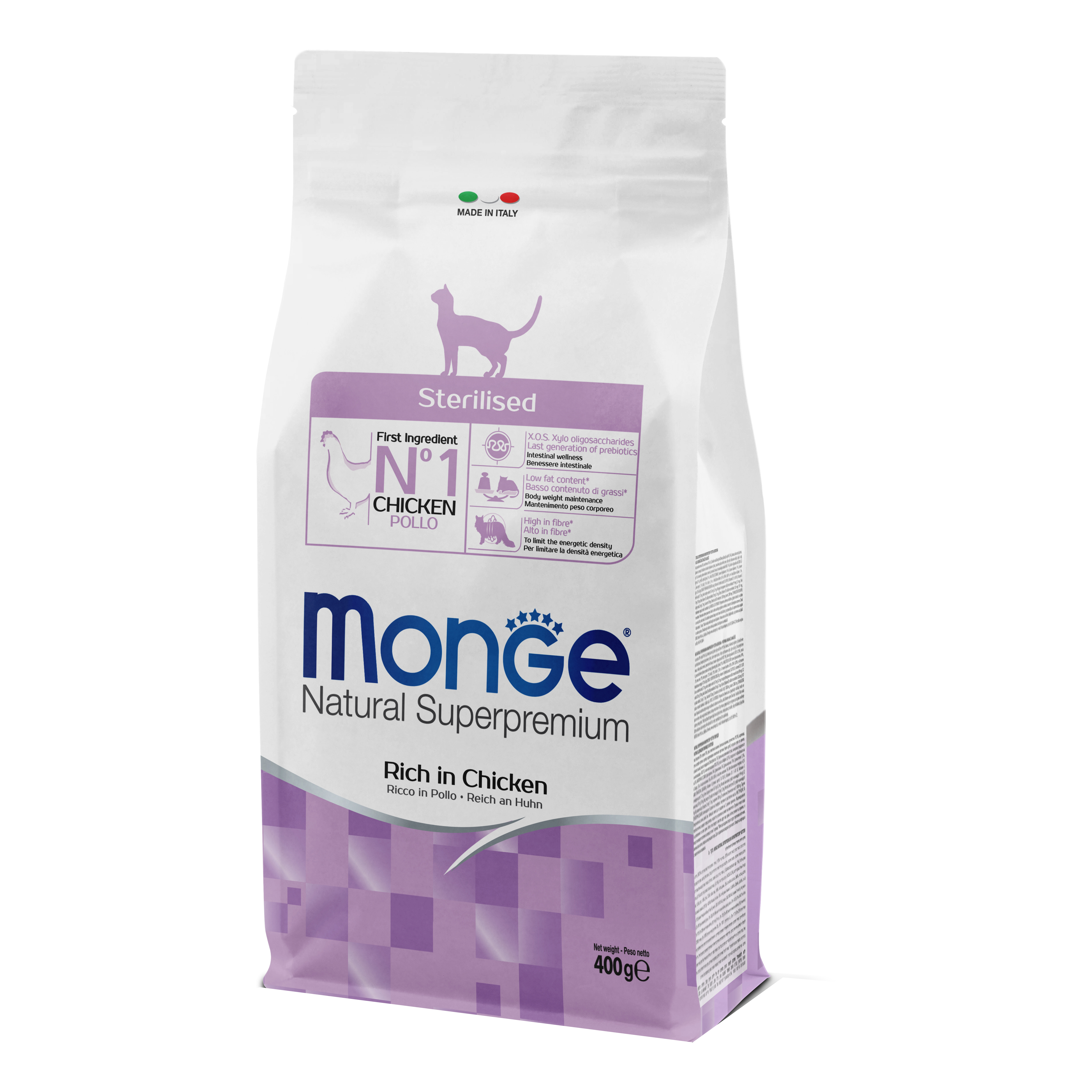 Monge Gatto Natural Superpremium Adulto Sterilizzato Pollo 400 Gr