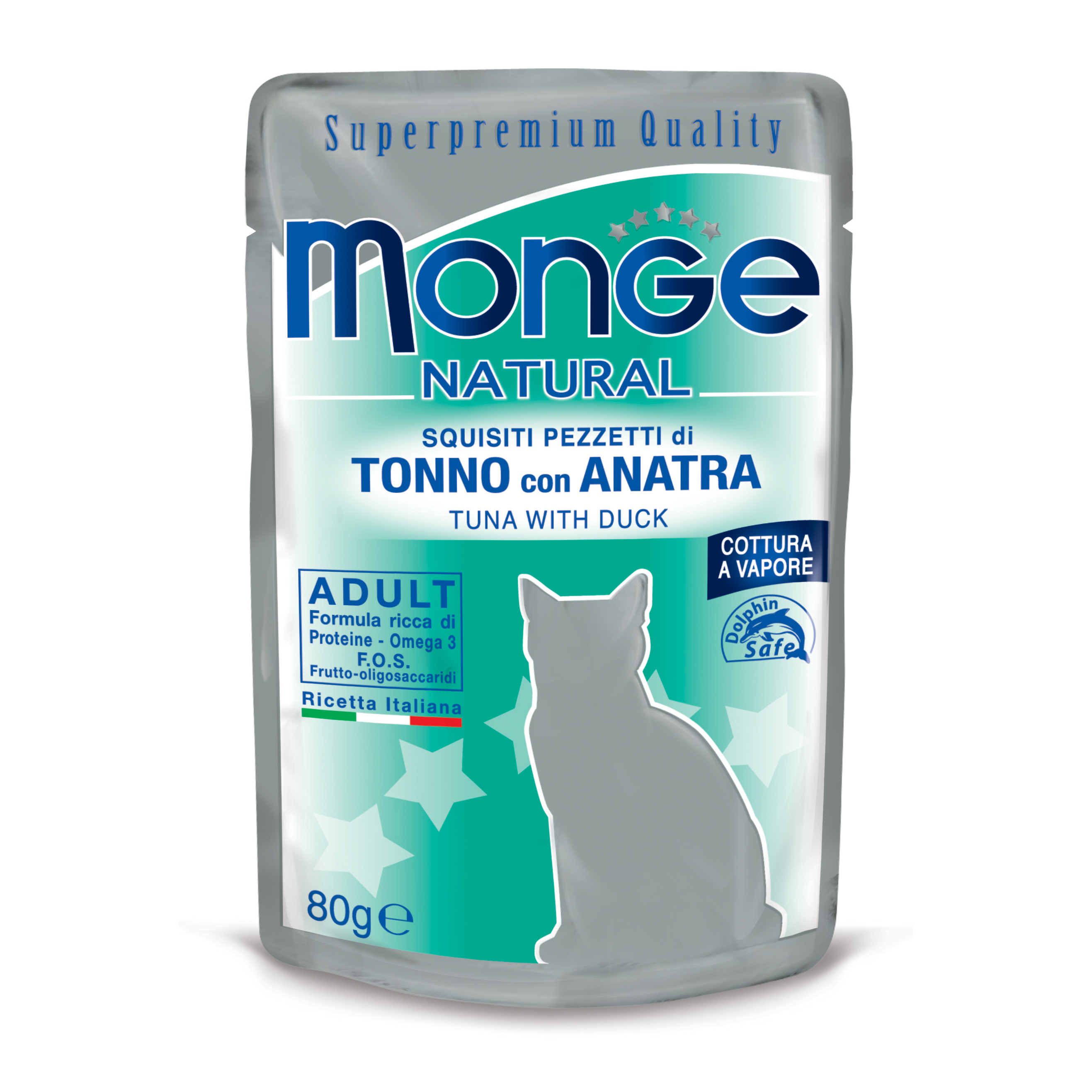 Monge Gatto Natural Busta Adulto Tonno & Anatra 80 Gr