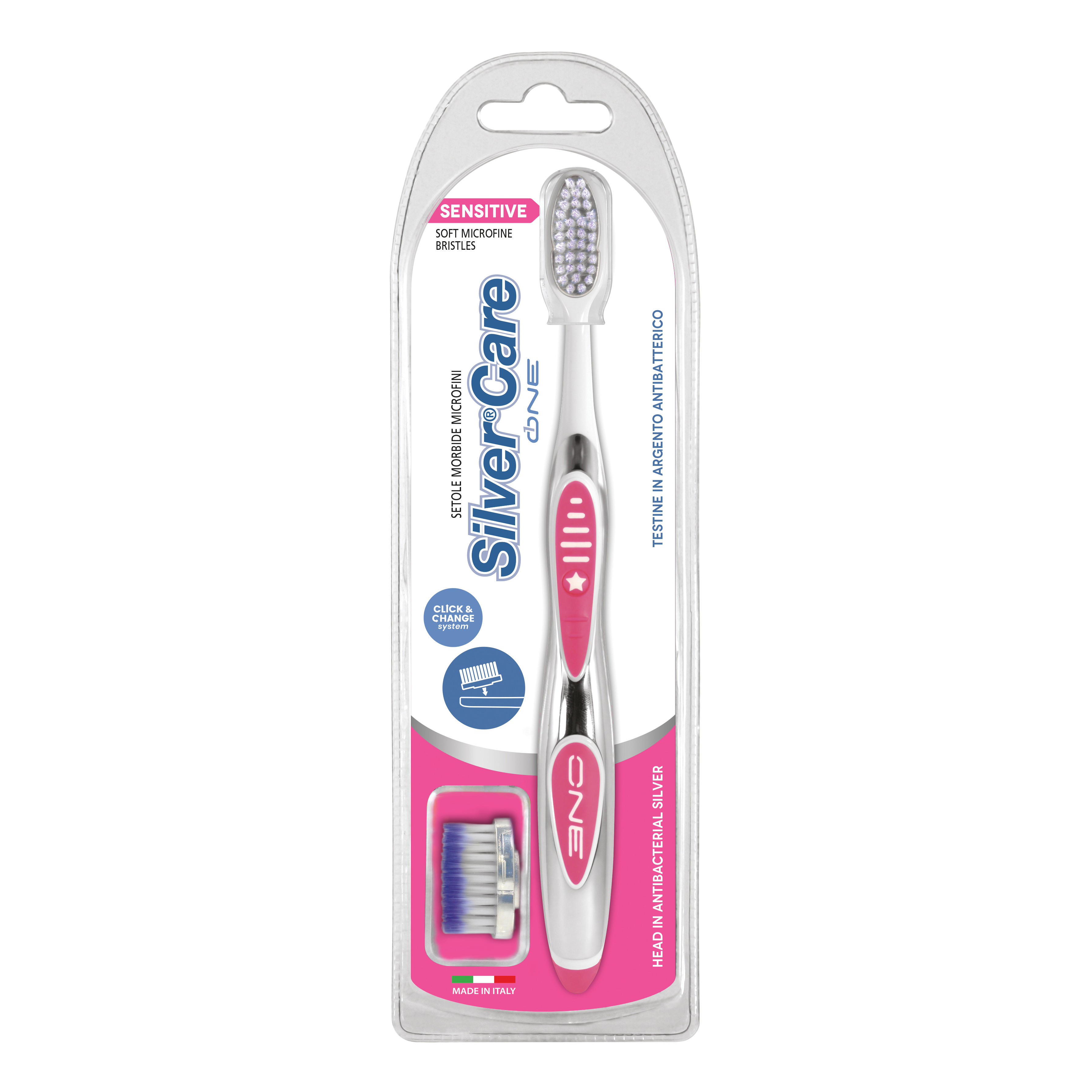 Silvercare spazzolino sc one sensitive + ricarica