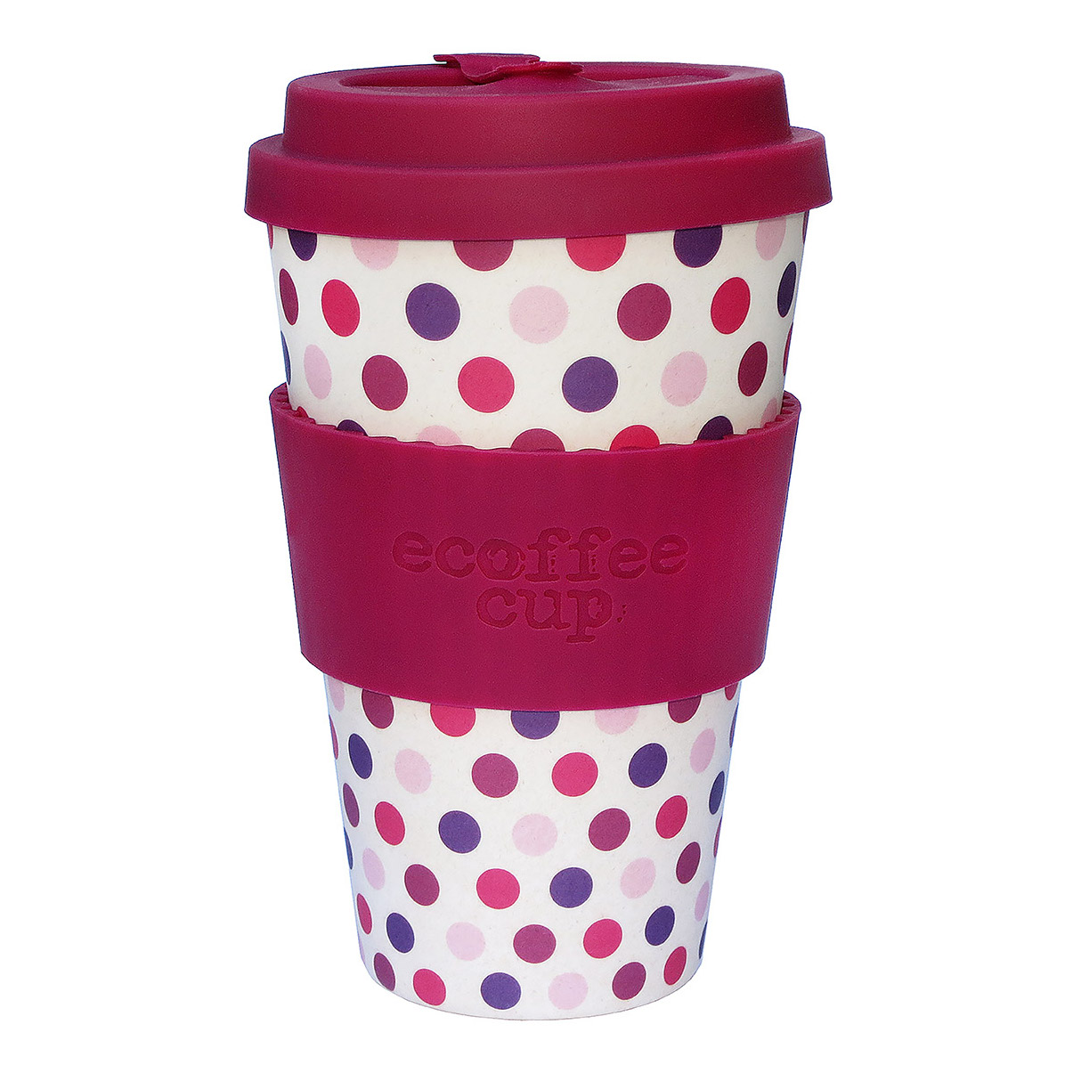 Pink plka ecotazza bambu'