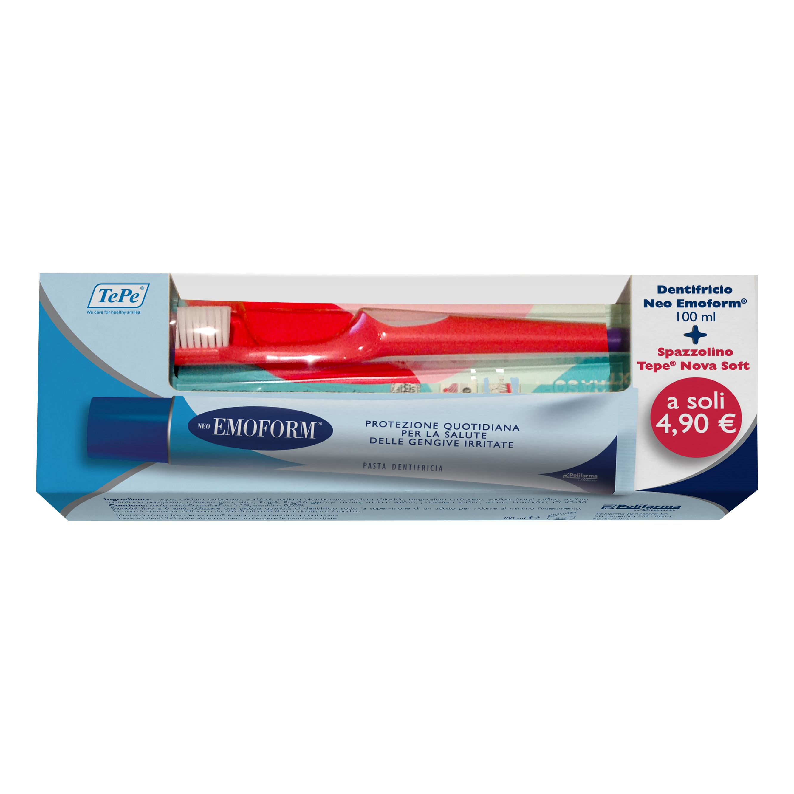 Neo emoform 100 ml + spazzolino tepe nova soft