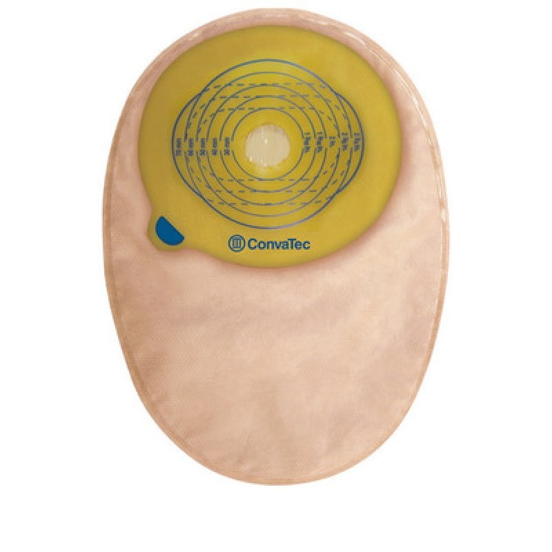 Sacca per urostomia monouso monopezzo opaca esteem+ flex convex misura 10/35 mm profilo convessita' v2 media 10 pezzi