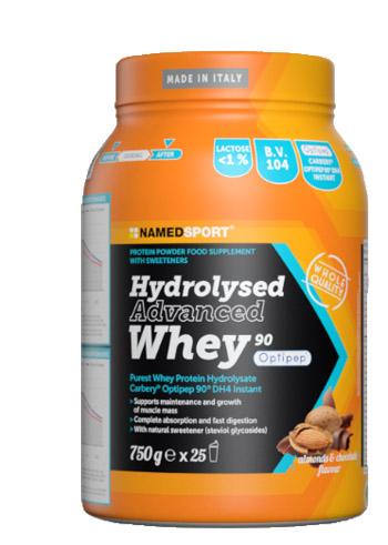 Hydrolysed adv.whey choco/alm.