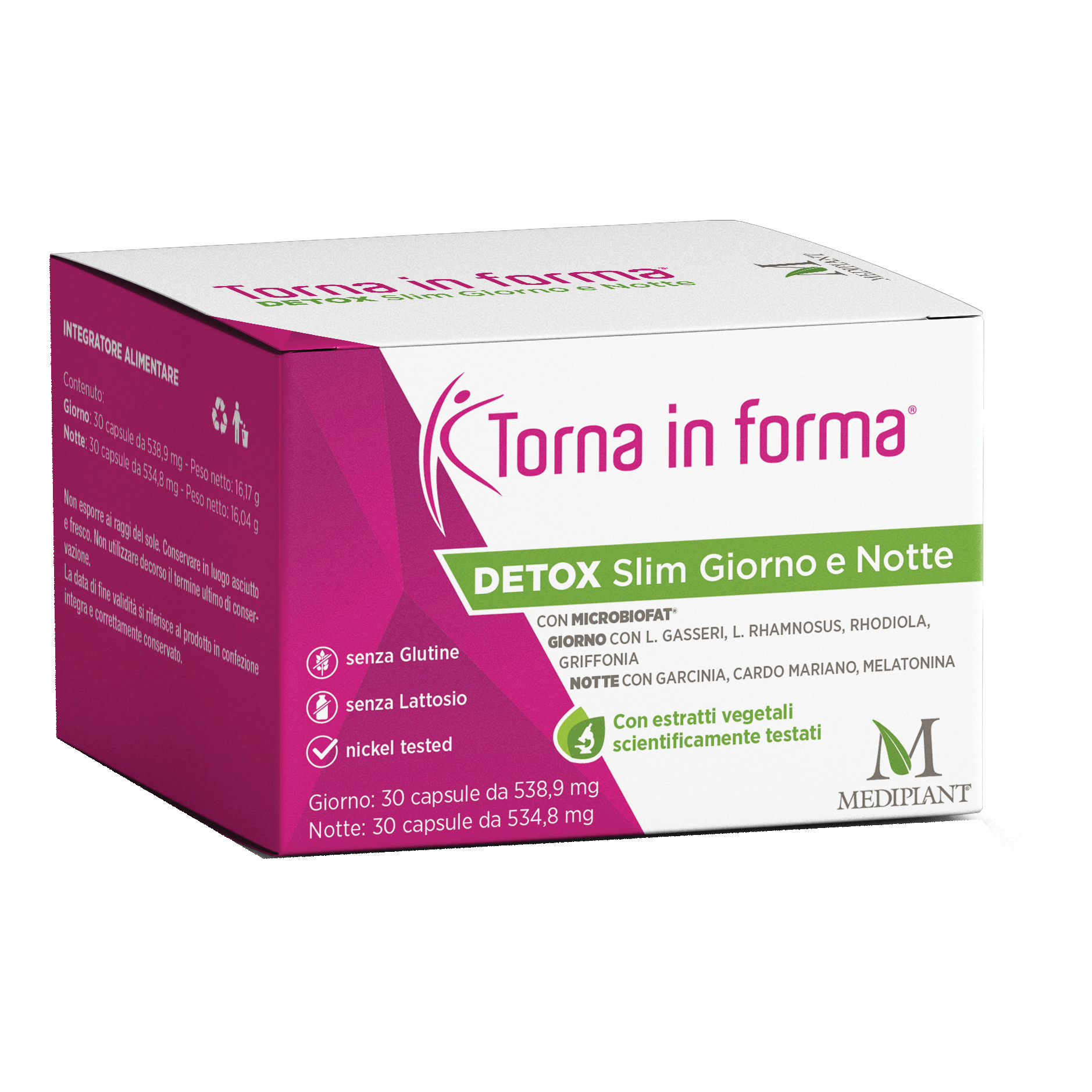 Torna in forma detox giorno e notte 60 capsule