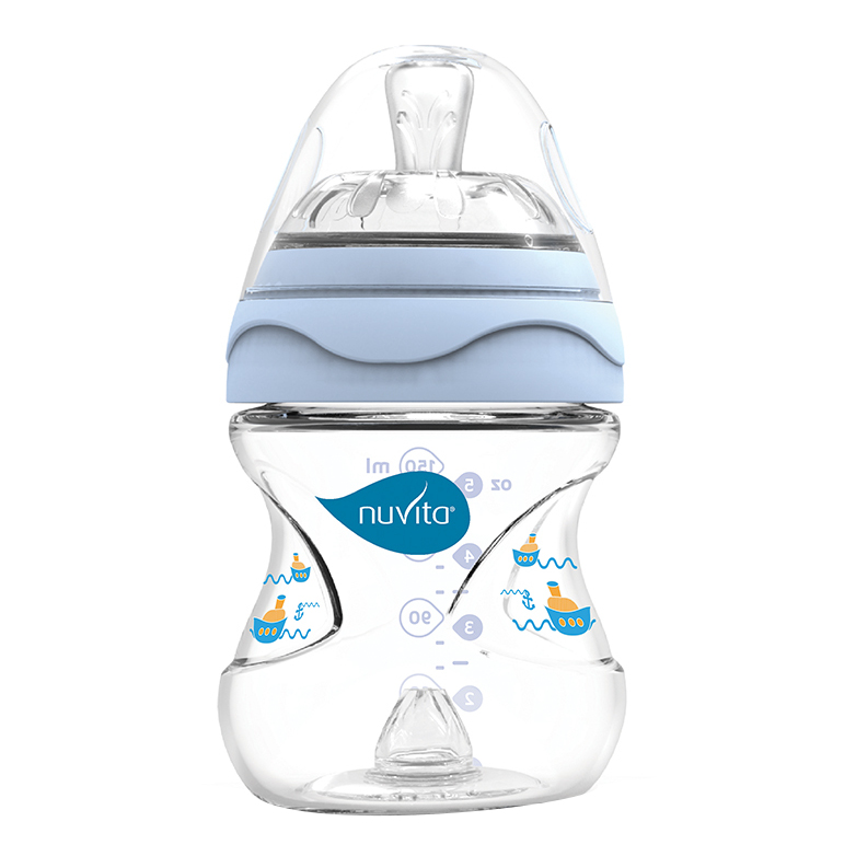 Mimic biberon 150 ml blu