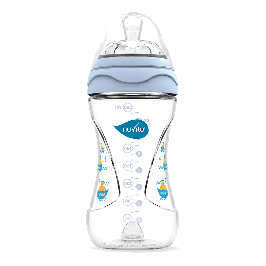Mimic biberon 250 ml blu