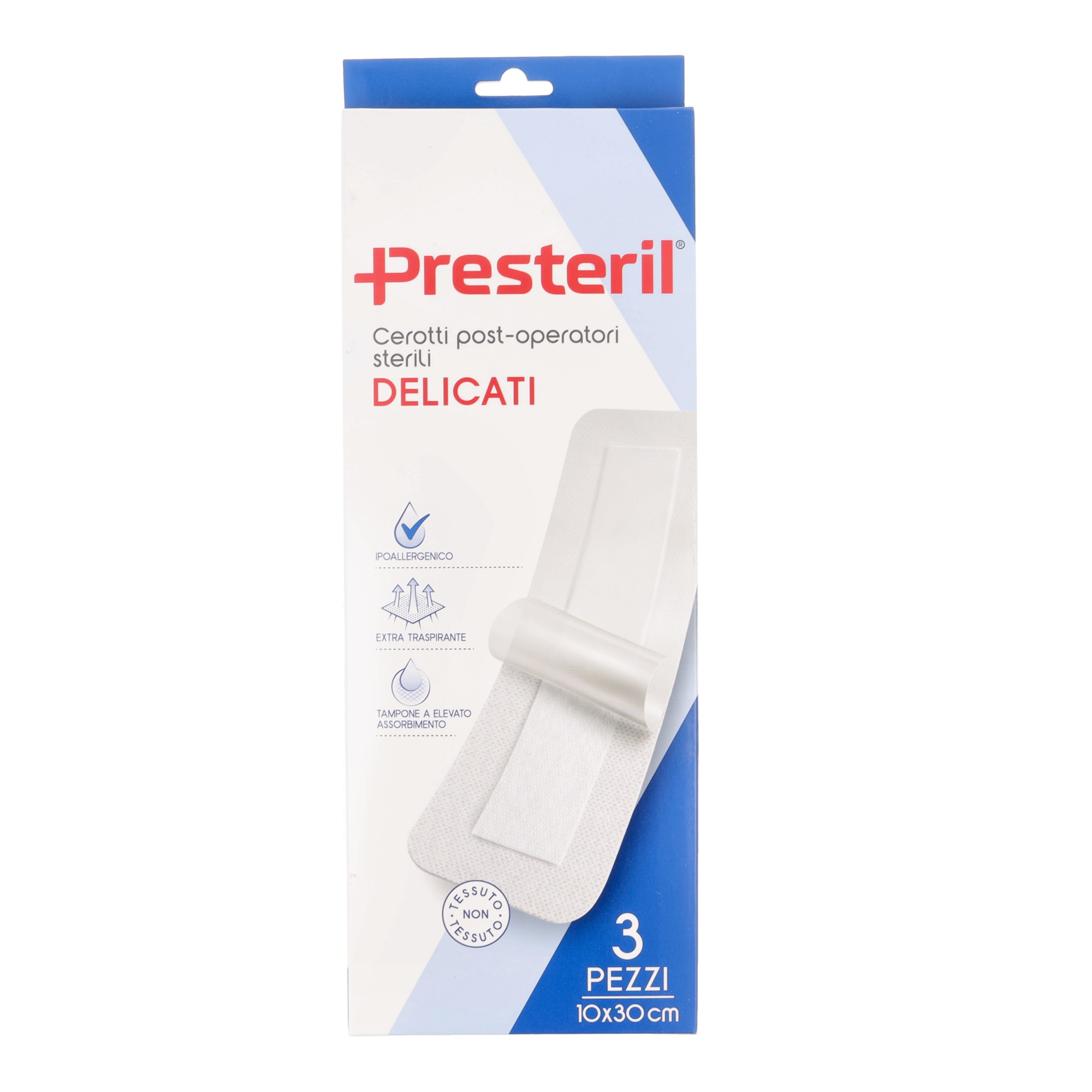 MediPresteril Medicazioni Post Operatorie 10x30 cm 3 Pezzi