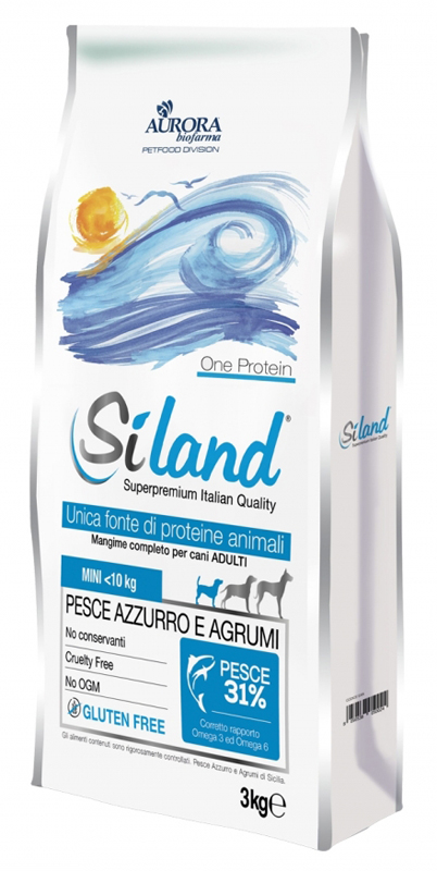 Siland Cane One Protein Adulto Mini Pesce Azzurro & Agrumi 3 Kg