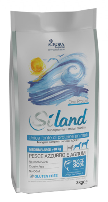 Siland Cane One Protein Adulto Medium&Large Pesce Azzurro & Agrumi 3 Kg