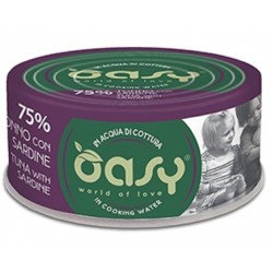 Oasy Gatto More Love In Lattina Adulto Tonno &amp; Sardine 70 Gr