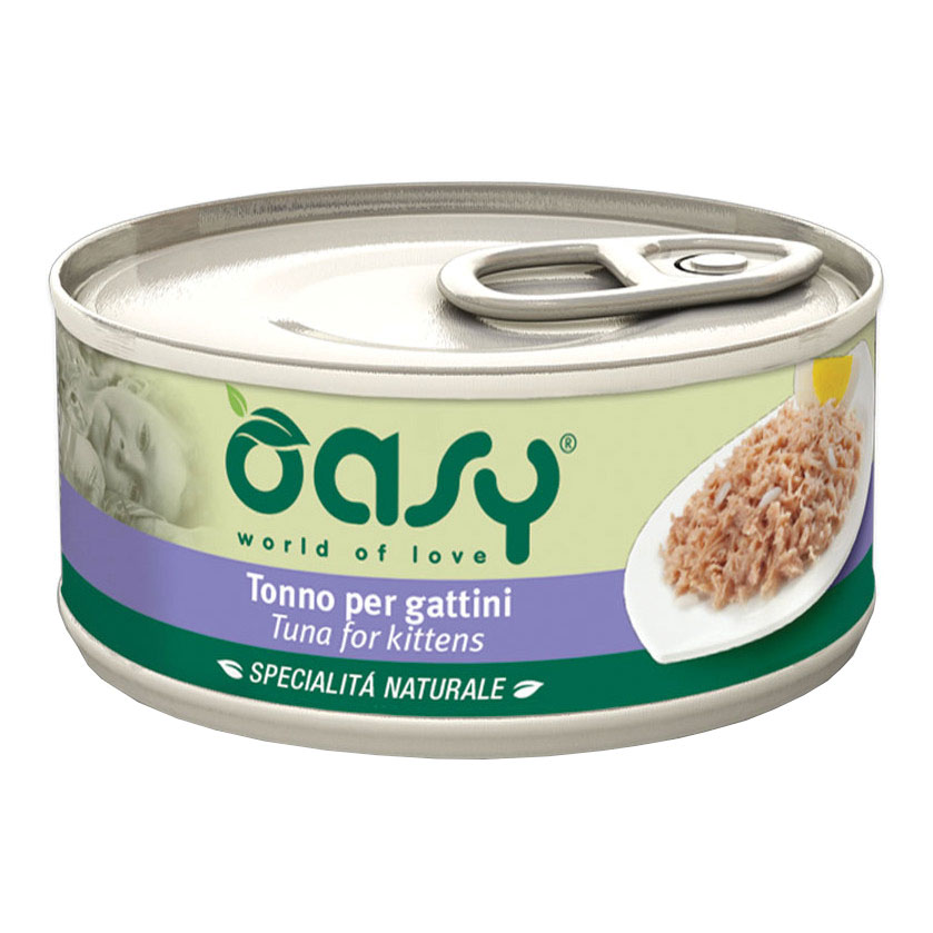 Oasy Gatto Specialita' Naturali In Lattina Kitten Tonno 70 Gr