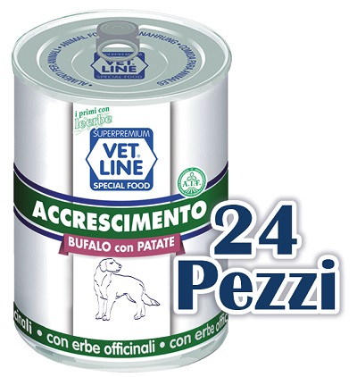 Vet line accrescimento bufalo/patate 400 g
