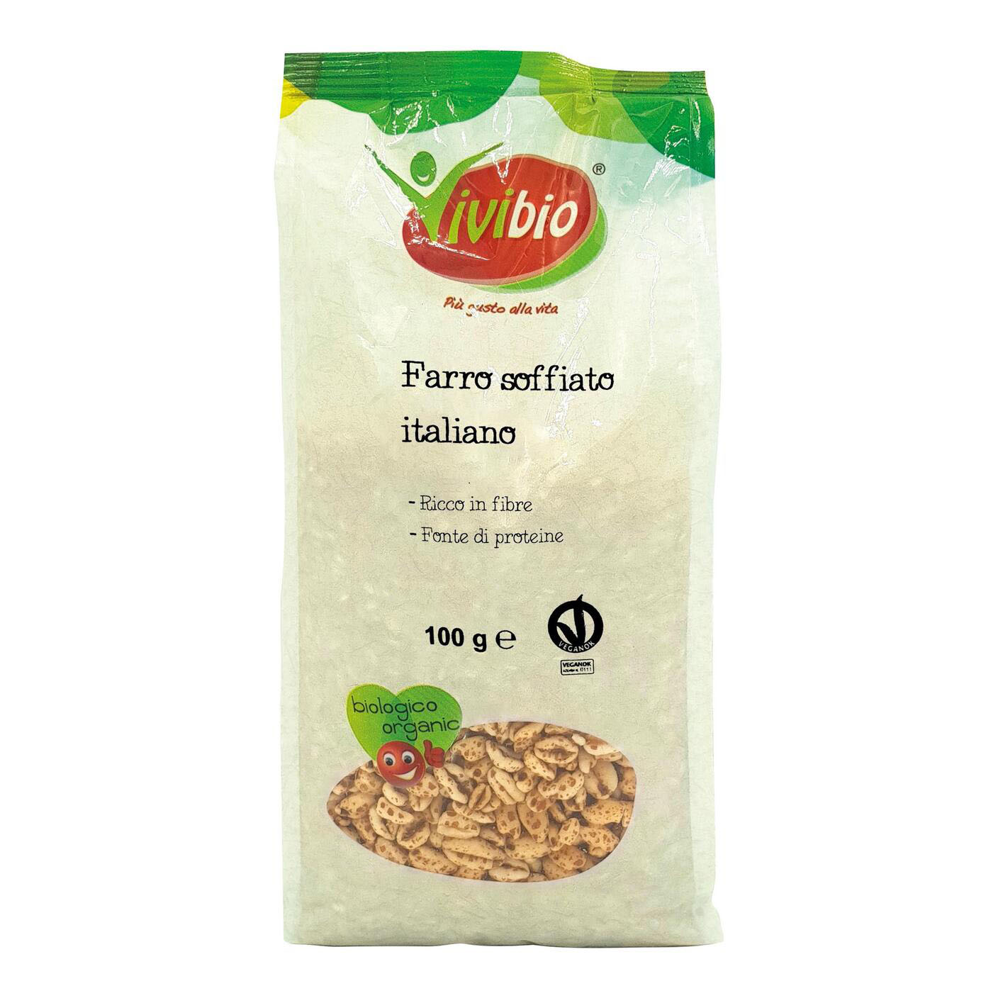 Farro soffiato italiano vivibio 100 g