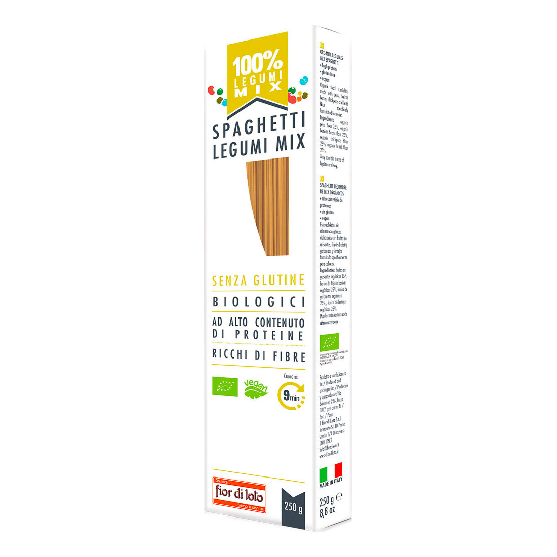 Spaghetti mix di legumi senza glutine 250 g