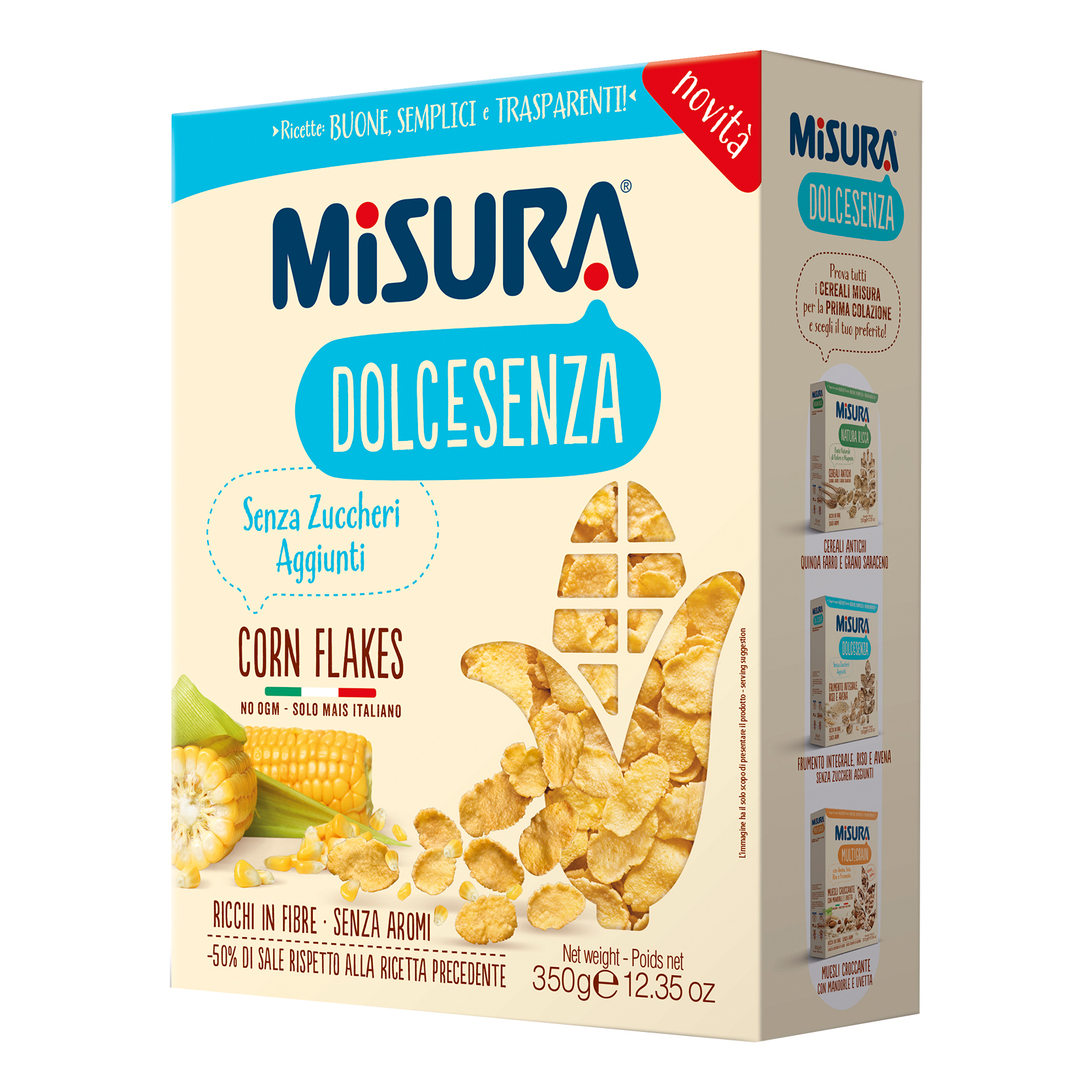 Misura fiocchi dolce senza 350 g