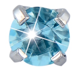 Tiffany 3mm acquamarina
